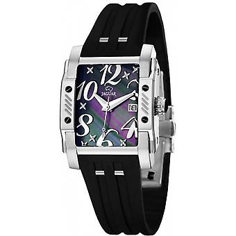 Jaguar j647/2 Quartz analoge vrouwen horloge met J647/2 rubberen armband