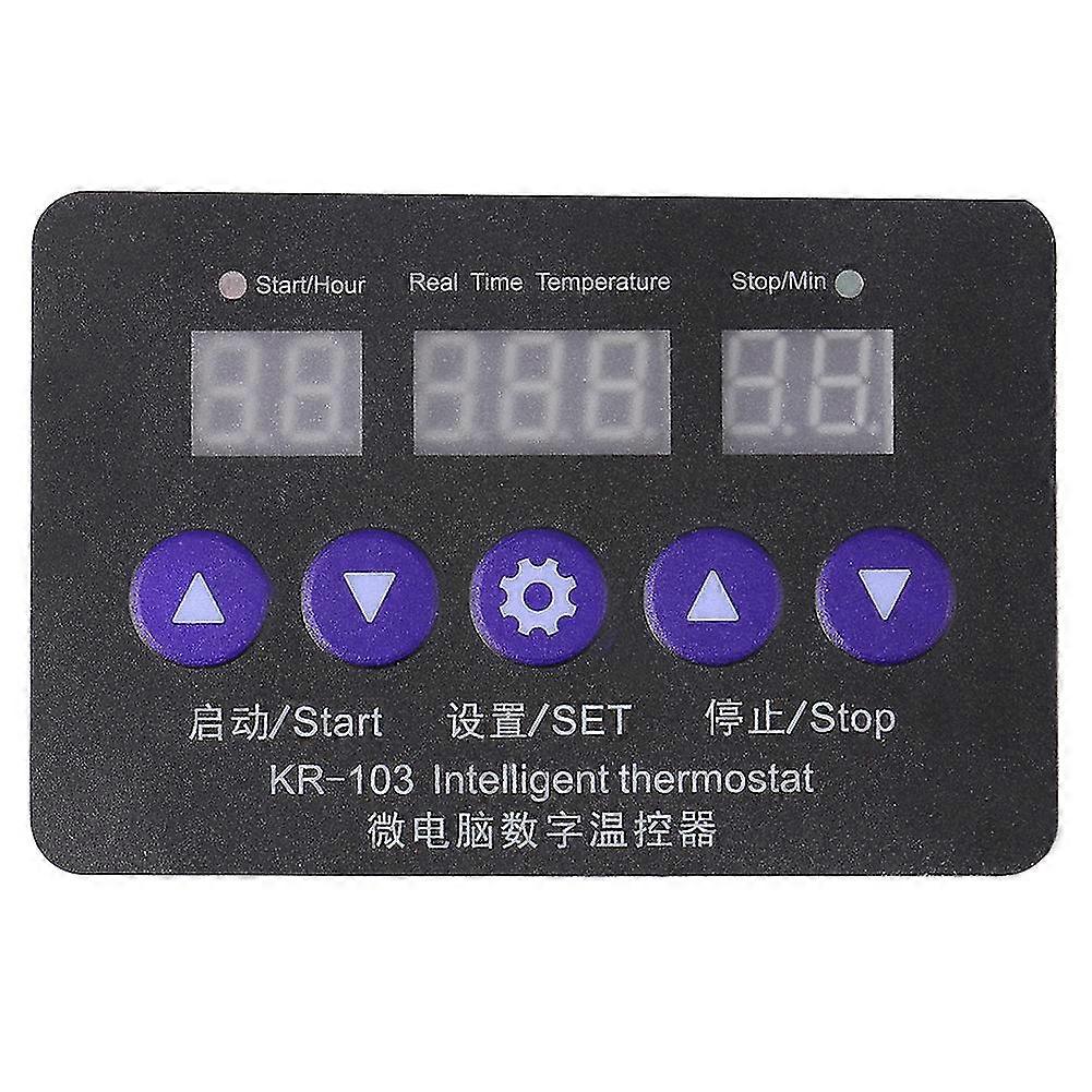 12V Digital Temperature Controller 10A Thermostat Control Switch With Probe