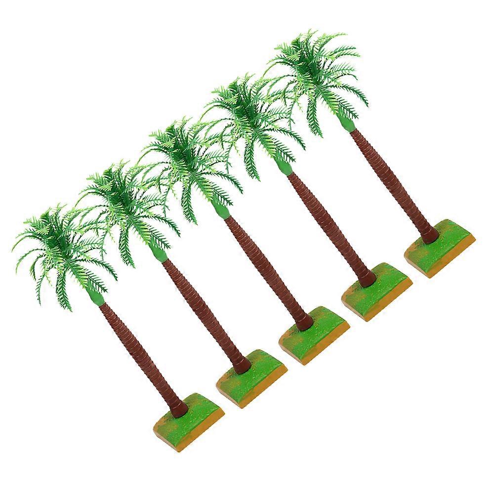 Simulated Coconut Tree Cake Decor for Decoration 5Pcs Birthday Cake Plug