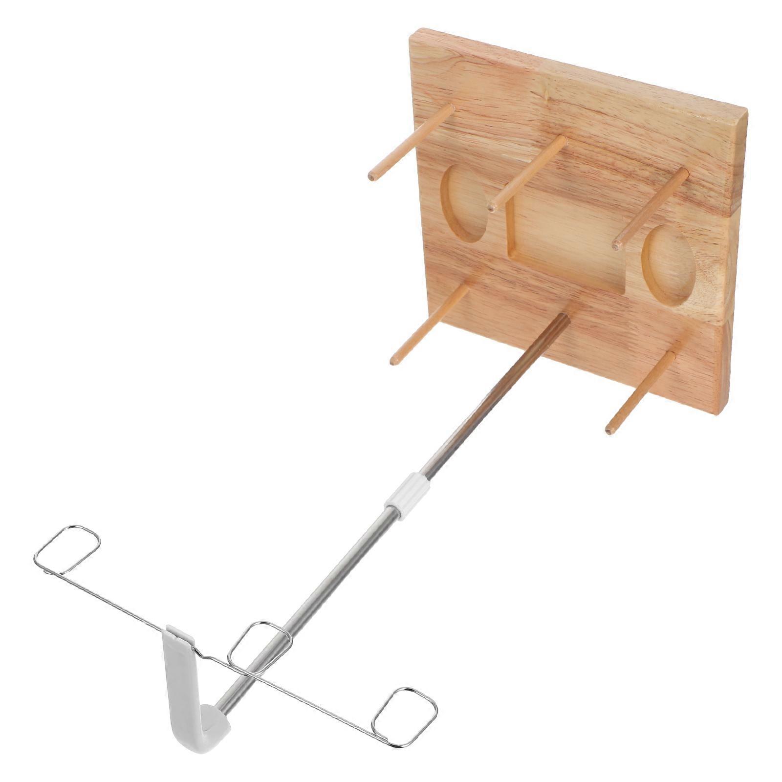 Thread Spool Holder Stand Wood Sewing Rack for Efficient Stitching 2Pcs