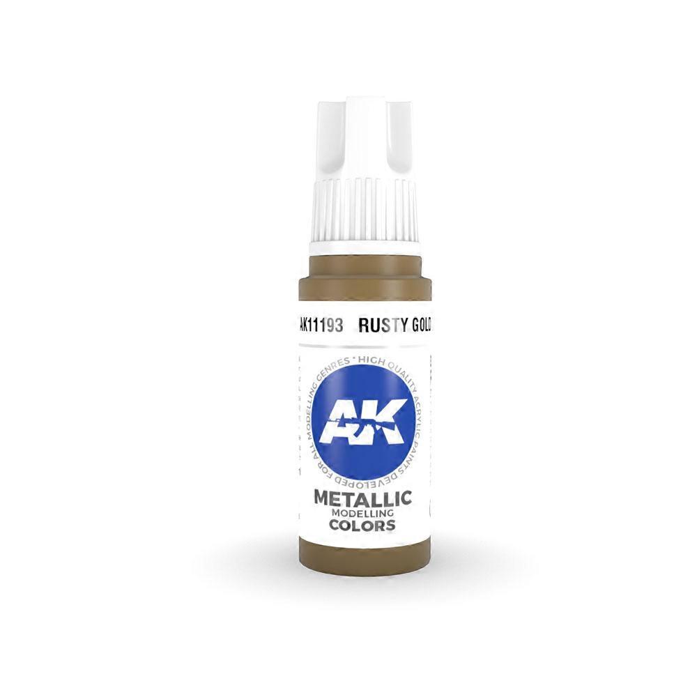 RUSTY AK Interactive 3Gen Full Coverage Matte Finish Golden Acrylic Paint 17ml