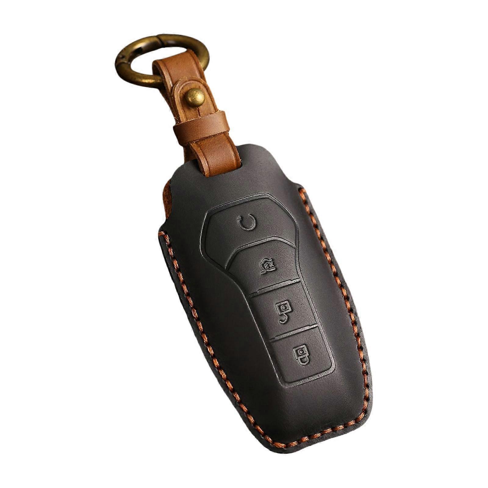 PU Leather Key Protector Compact Shield