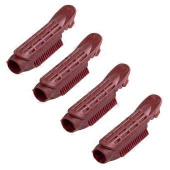 Volumizing Hair Root Clips Set for Women Natural Wave Styling DIY Curlers 4 Pcs Coffee Color