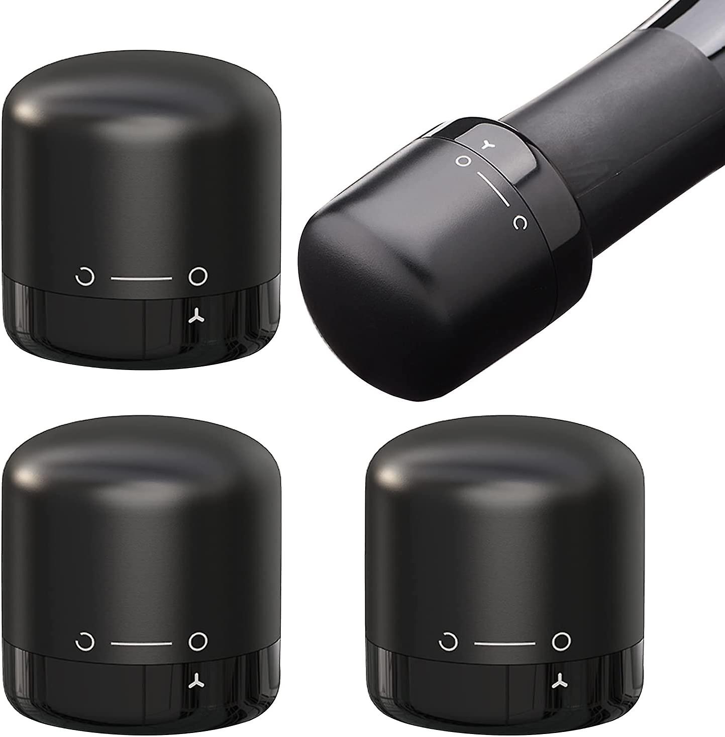 3 Wine Corks With Reusable Plastic And Silicone Sleeves For Efficient Sealed Storage, A Wine Supply Gift For Friends, Family And Parties.