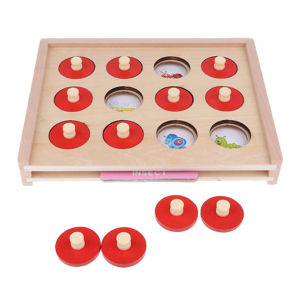 Memory Matching Game with 10 Sheets Matching Cards Kids Educational Toys