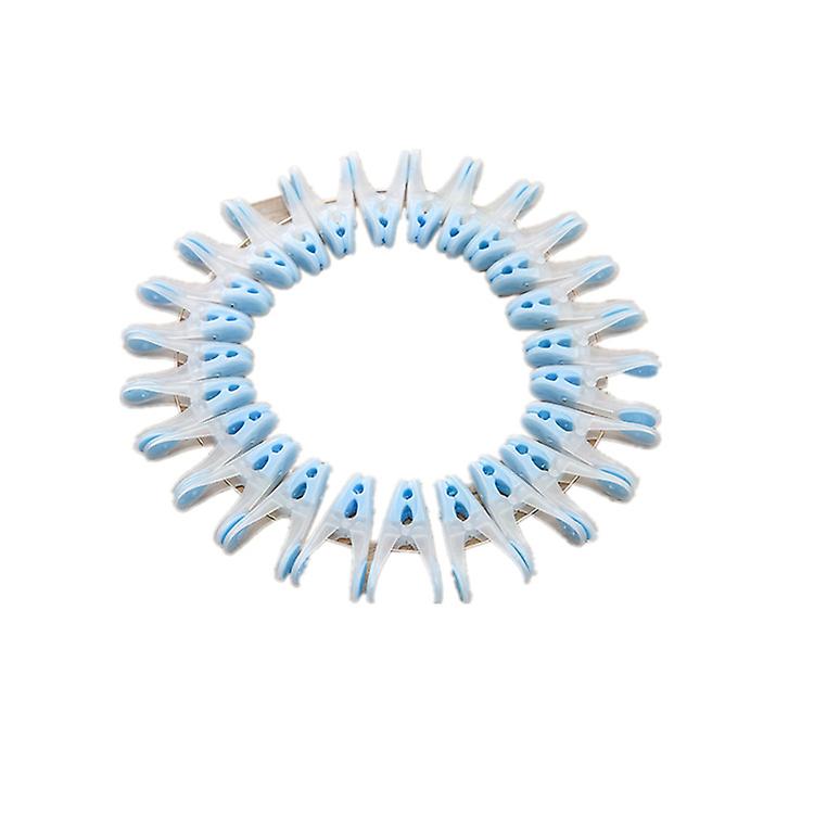 Windproof Clothes Sock Quilt Binding Clothespin Drying Clips Non-slip24pcsblue