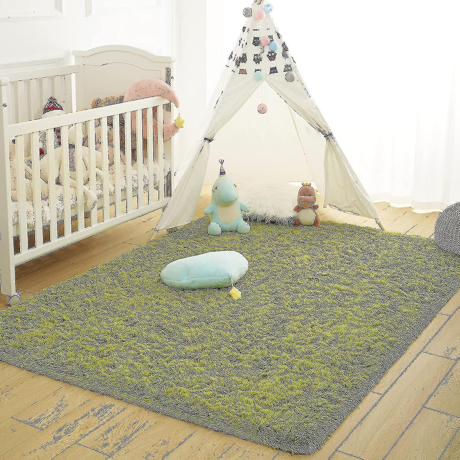 Knfe Soft Fluffy Area Rugs Compatible With Bedroom Kids Room Plush