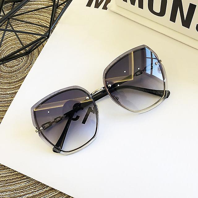 أزياء النظارات الشمسية مربع بدون إطار للنساء 2023 العلامة التجارية مصمم النظارات الشمسية خمر ظلال أنثى الوردي نظارات قفص دي سول