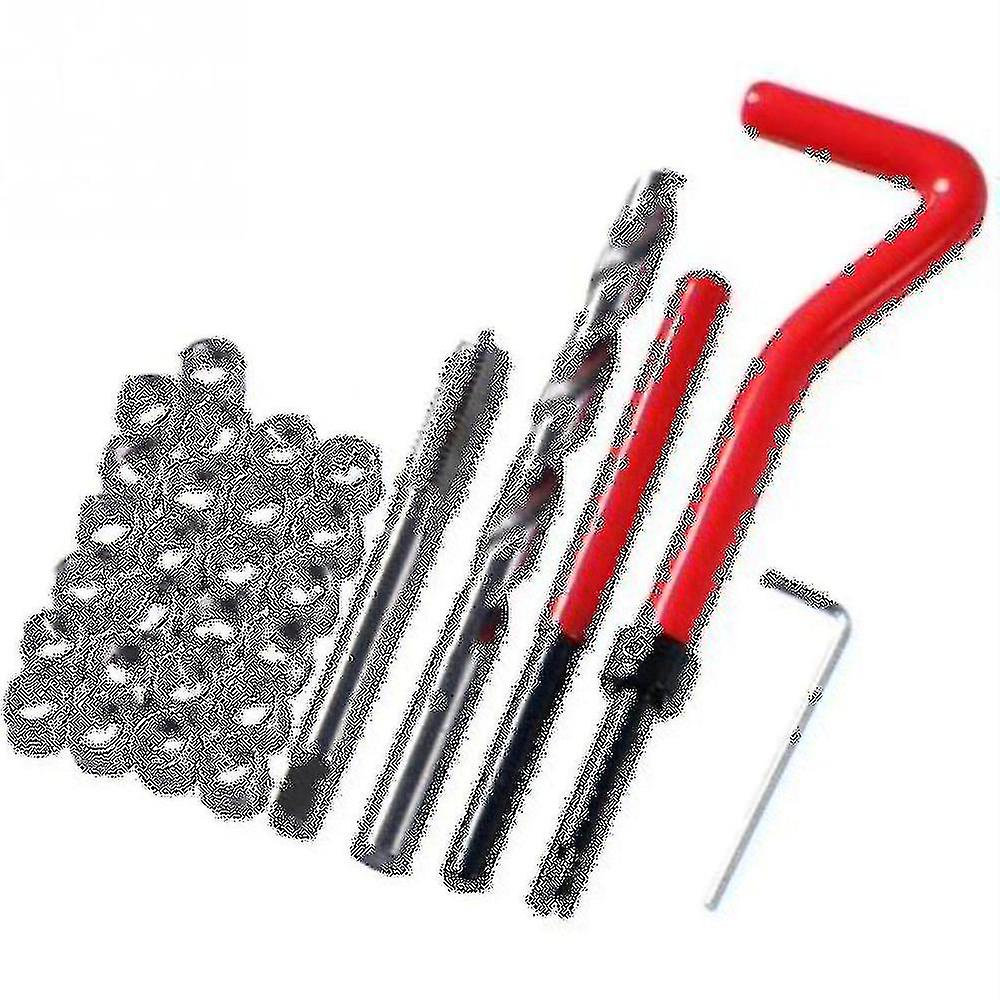 30pcs M6 Tap Wrench Cutter Repair Kit Hand Tools Red Thread Wire