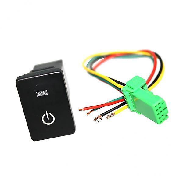 2xPush Switch White LED Power Symbol For    Sequoia Highlander 2008-up