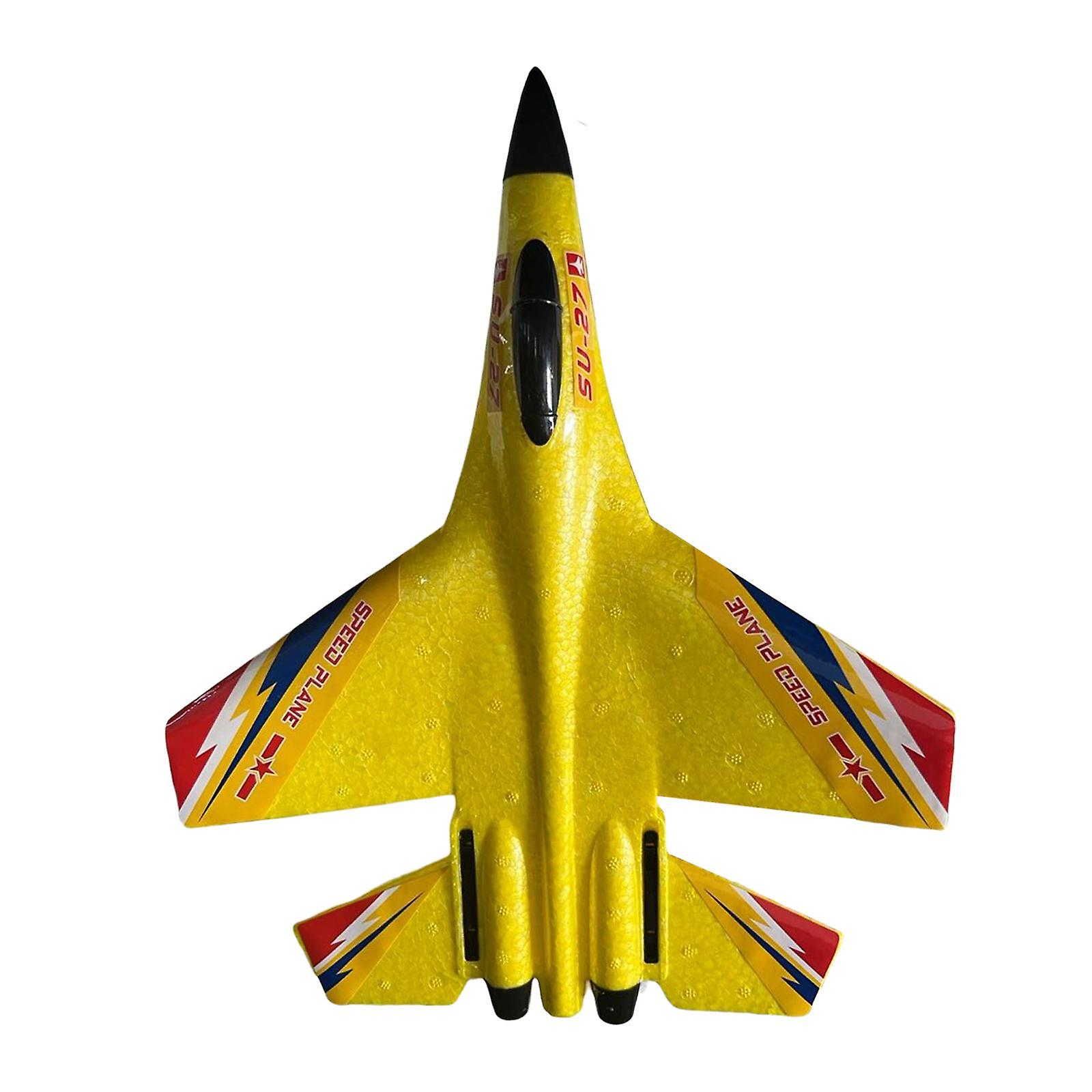 2.4G 2 Channel RC Airplane Remote Control Plane Glider for Kids Yellow