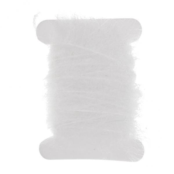 4xFliegenfischen Lametta Chenille Kristall Flash Line Fliegenbinden Materialien Weiß