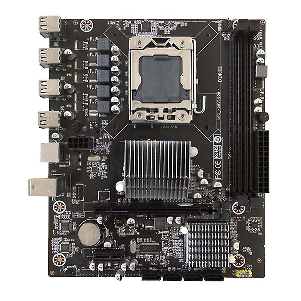 X58 Desktop Computer Motherboard Lga1366 Pin 2xddr3 32g Ecc Memory Slot Pcie 16x Usb2.0 Sata Mother
