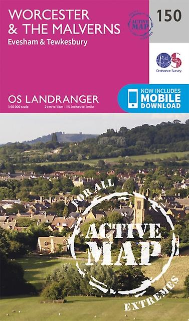 Worcester The Malverns Evesham Tewkesbury by Ordnance Survey Paperback Book