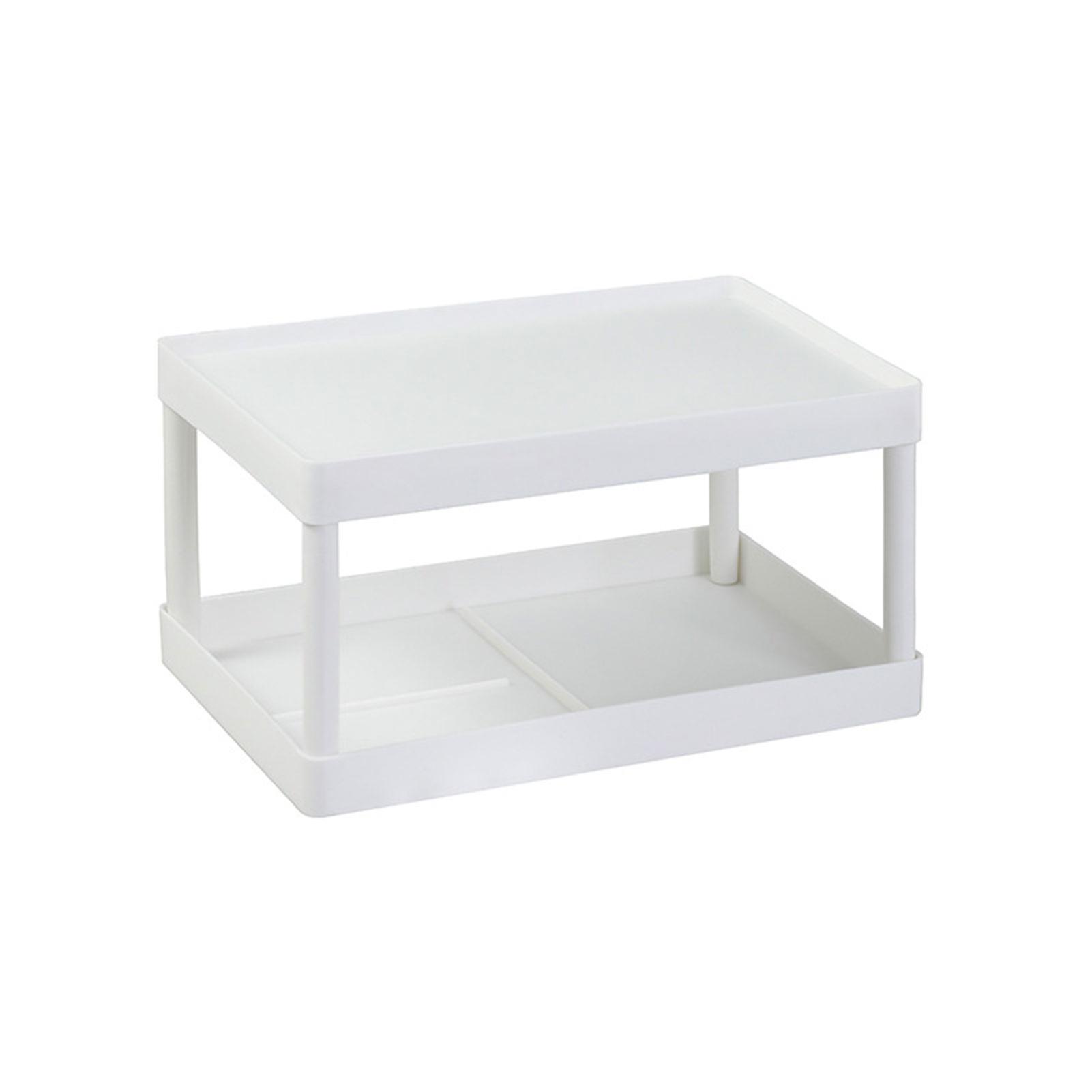 2-tier Bathroom Countertop Organizer Easy Assemble Stable Shelf Rack