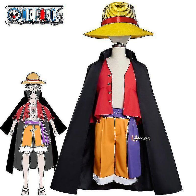 One Piece Series Wano Country Monkey D Luffy   Men#39;s Set Including Hat_c