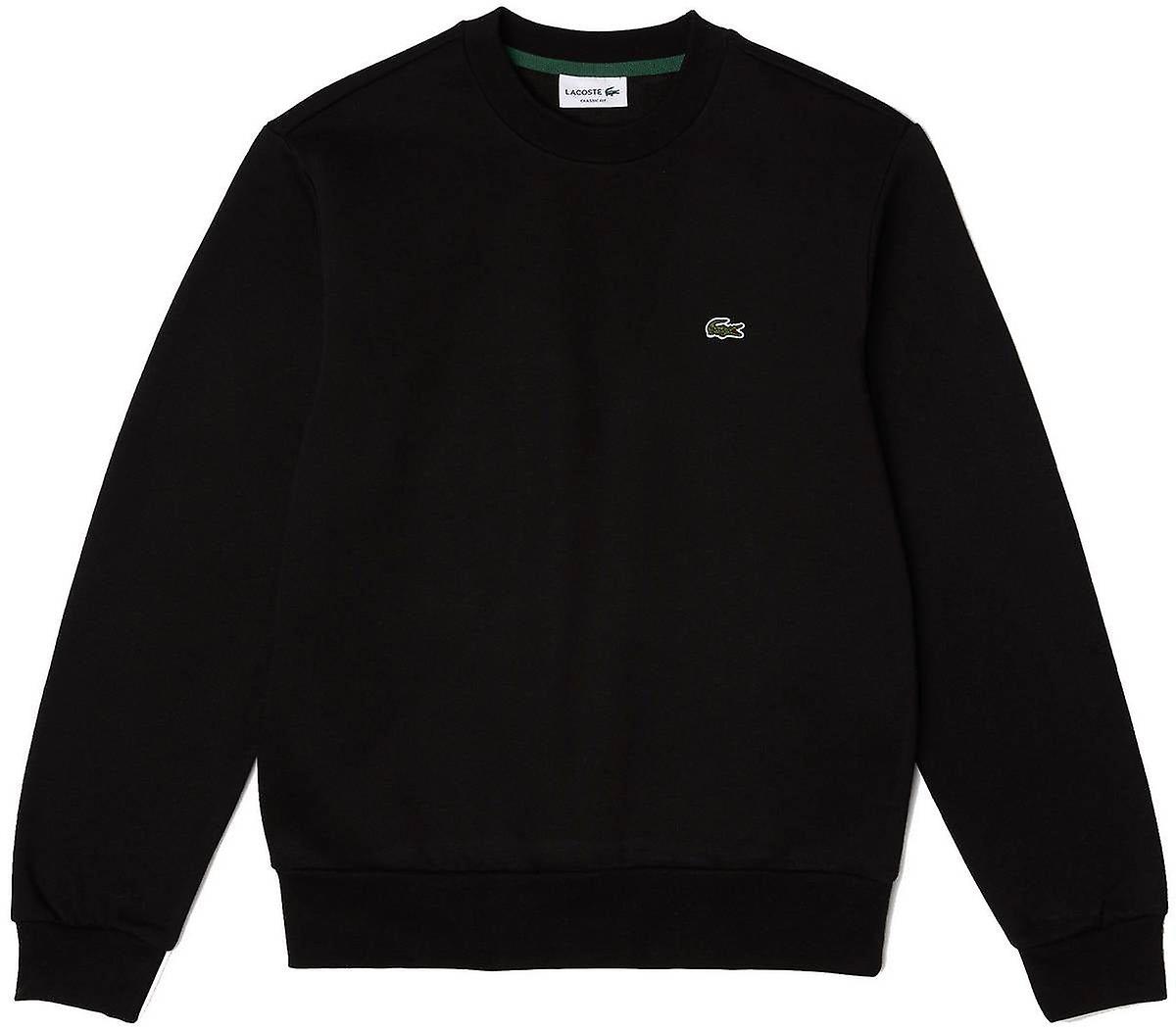 Lacoste Organic Brushed Cotton Sweatshirt - Black