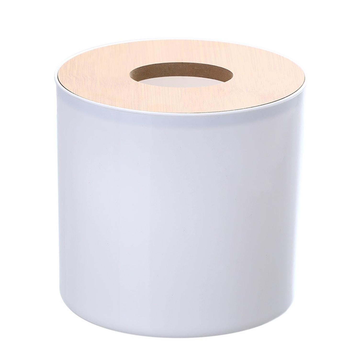 Creative Cylindrical Tissue Box Concise Style Multi-use Plastic Tissue Holder Household Supplies