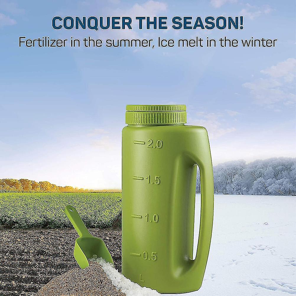 Hand Held Plastic Spreader 2L Capacity 13x9x28cm Salt Dispenser