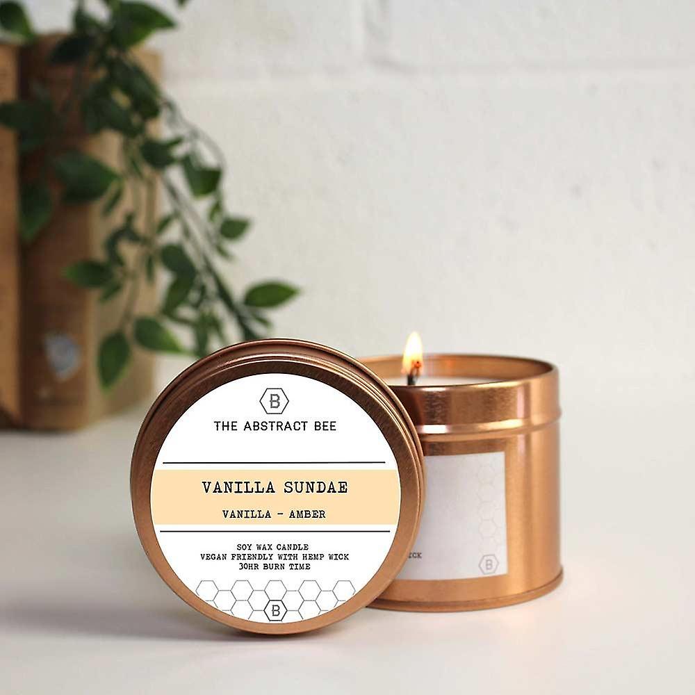 Soy Wax Tin Candle - Vanilla Sundae