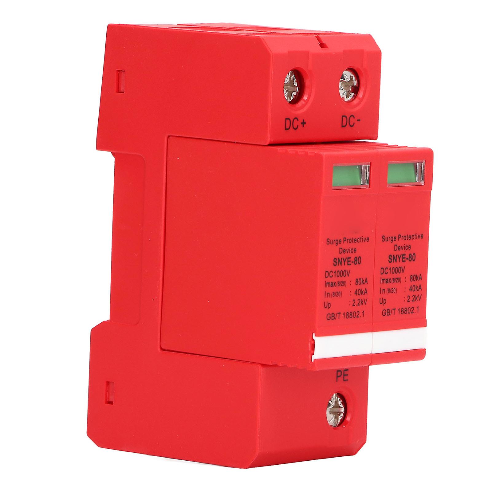 Surge Protective Device 80KA 1000V Voltage Protection Arrester Protector for Distribution Box 2P