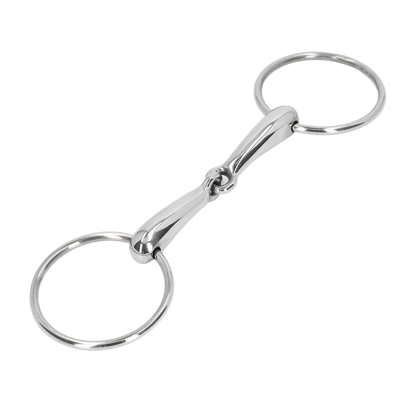 Kôň Snaffle Bit z nehrdzavejúcej ocele Konský ústny bit Kĺbový žuvací valec 135 mm