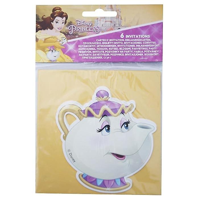 Beauty And The Beast Mrs Potts Invitations (Pack of 6)