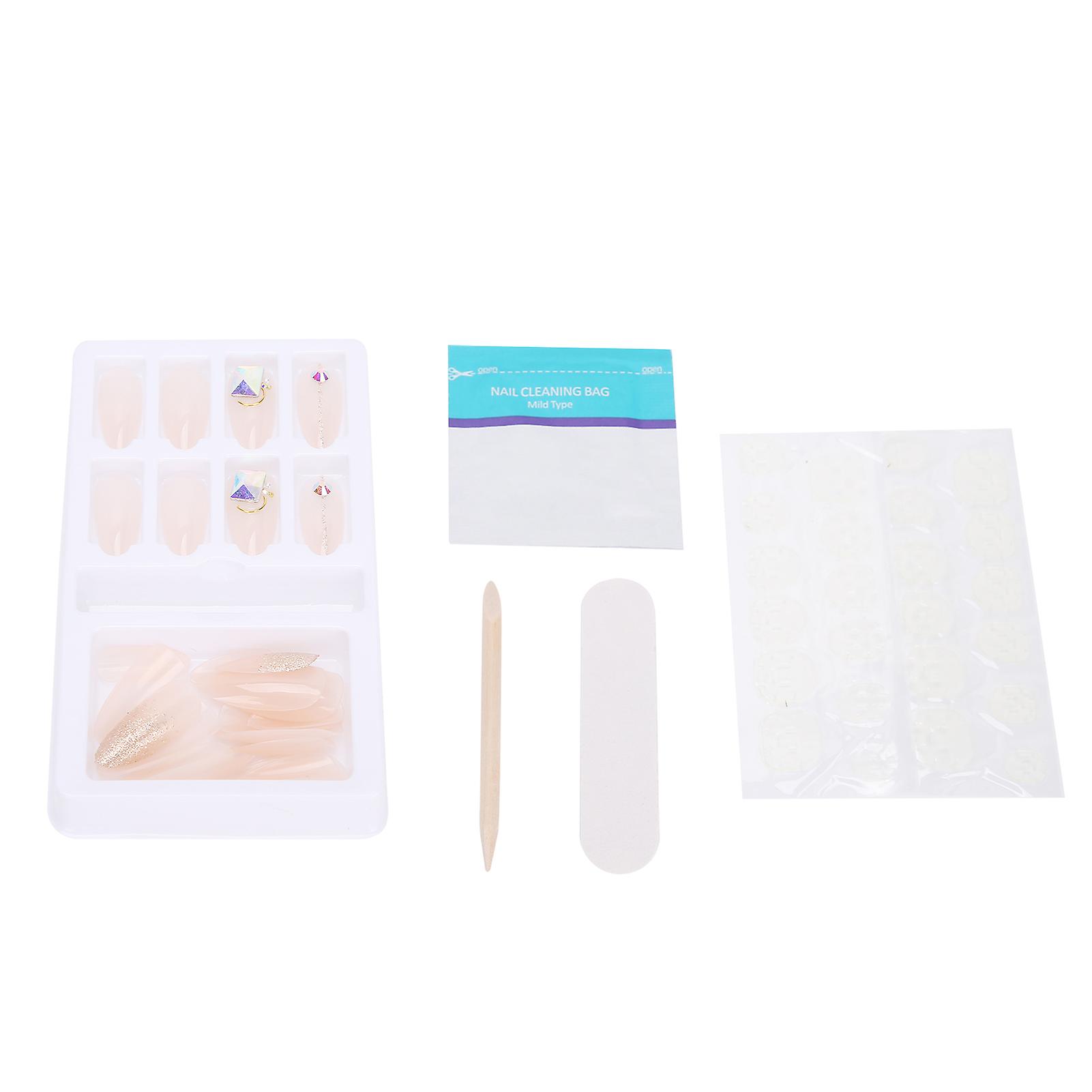 Gradient naglar, färdiga färgade falska naglar, press-on naglar F745-3, manikyr