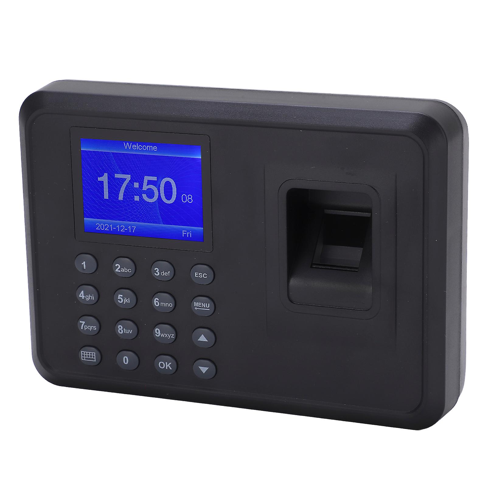 Fingerprint Attendance Machine 2.4in Screen, 1000 Capacity, DC 5V/1A