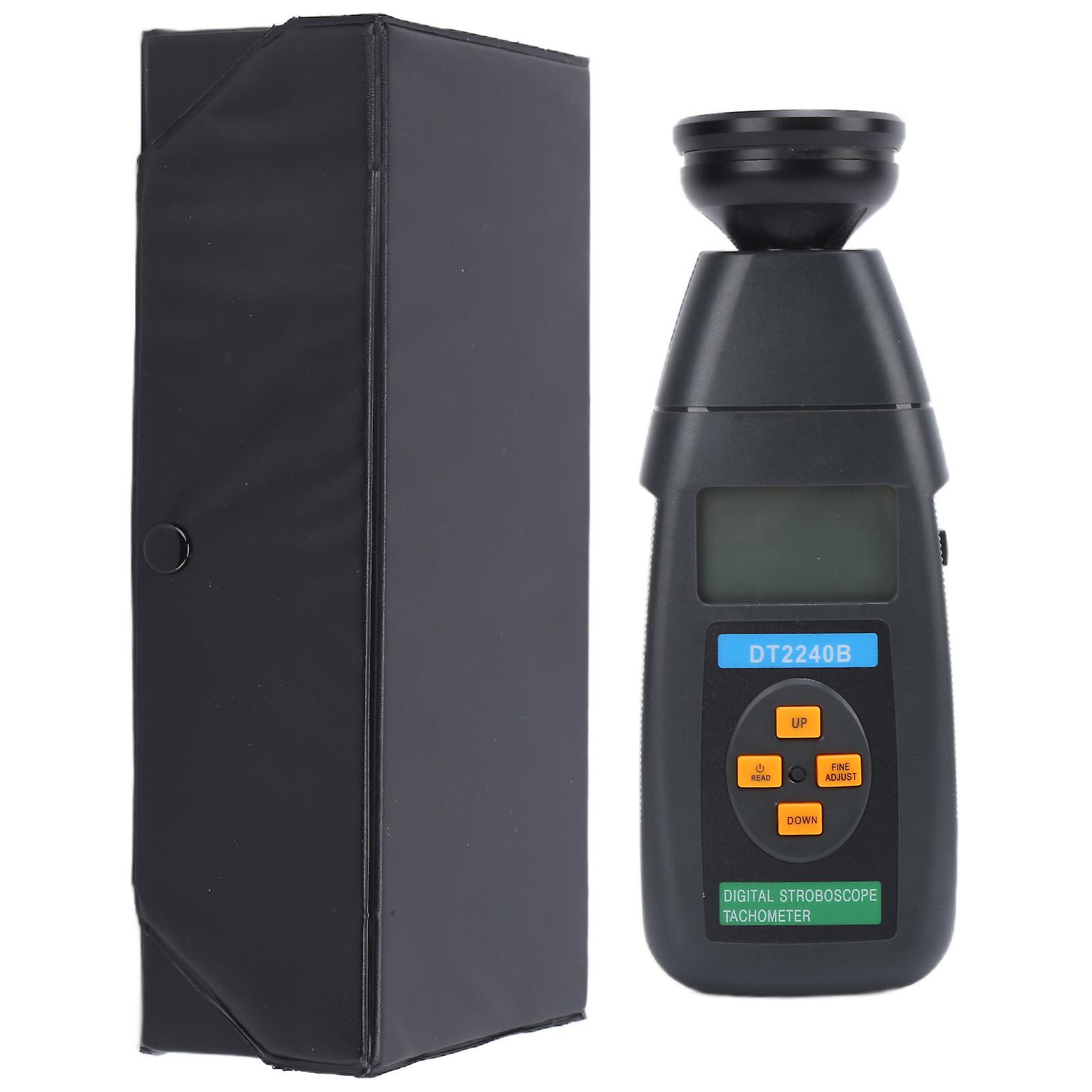 DT2240B Non Contact Tachometer Photoelectric Speed Meter Compact Digital Stroboscope Tachometer