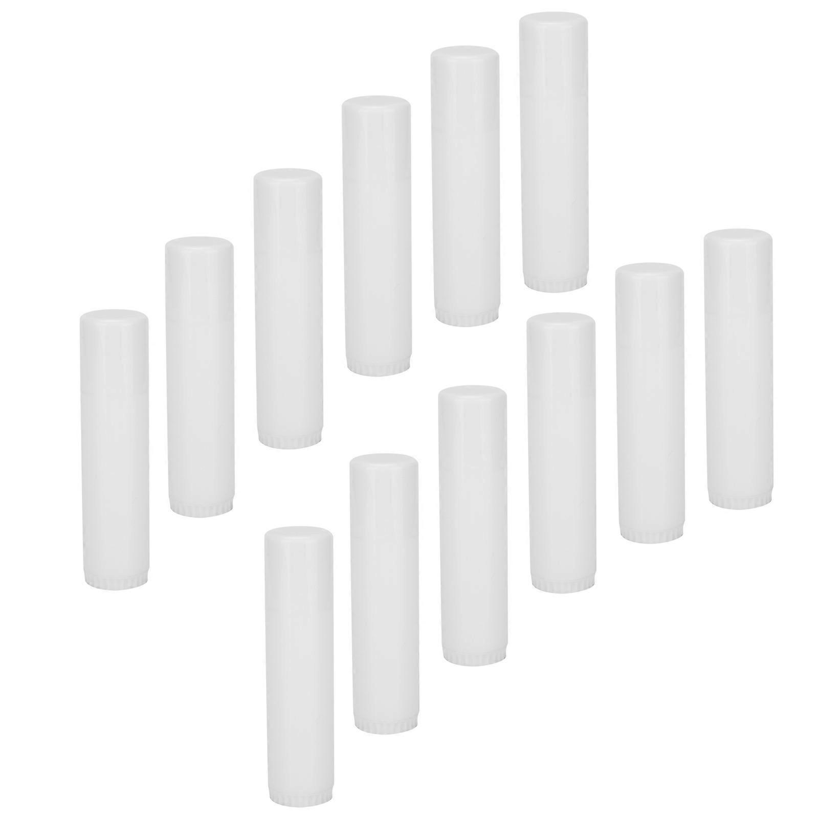 30pcs Refillable Clear Plastic Lip Balm Tubes DIY Empty Holders
