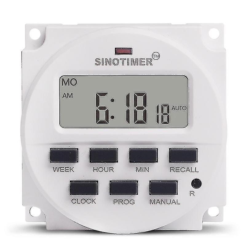 15.98 Inch Lcd Digital Timer 12v Dc 7 Days Programmable Time Switch Tm618n-4-hao