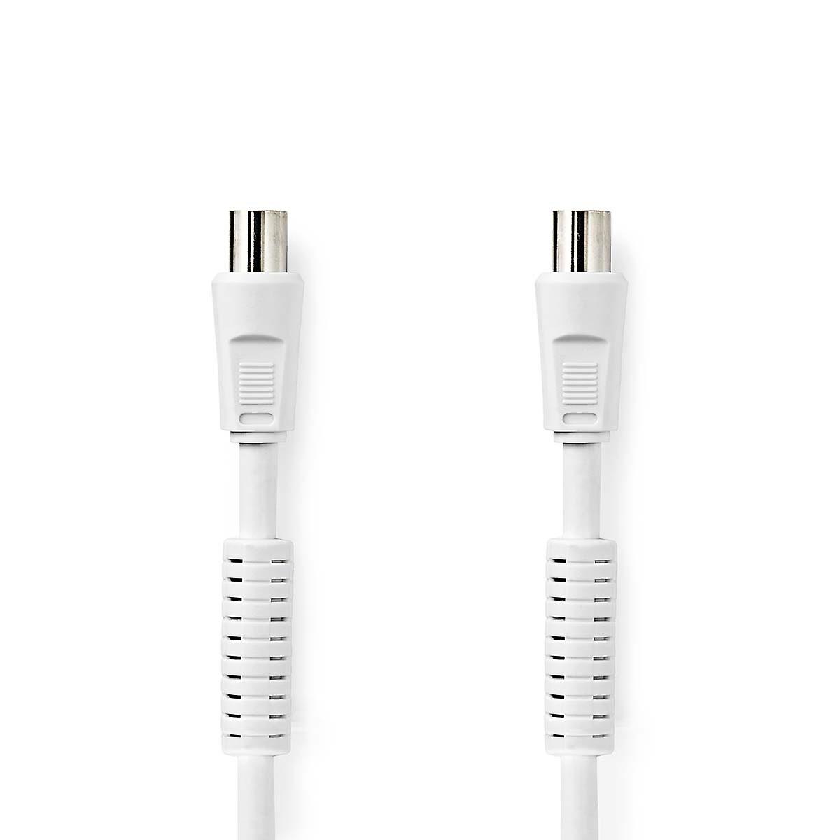 Coaxial Cable | IEC (Coax) Male | IEC (Coax) Female | Nickel Plated | 120 dB | 75 Ohm | Four Guards | 1
