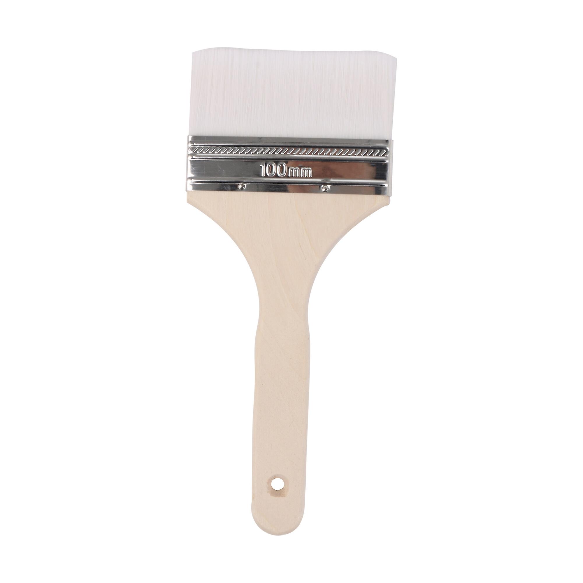 Painting Soft Brush for Cabinet Home Improvement with Wooden Handle 4 Inch