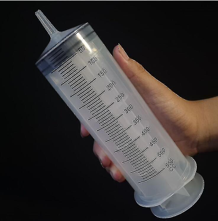 Syringe 500 Ml Large Capacity Syringe Reusable Pump Measuring With 1m Tube Feeding Ink C-YUHAO