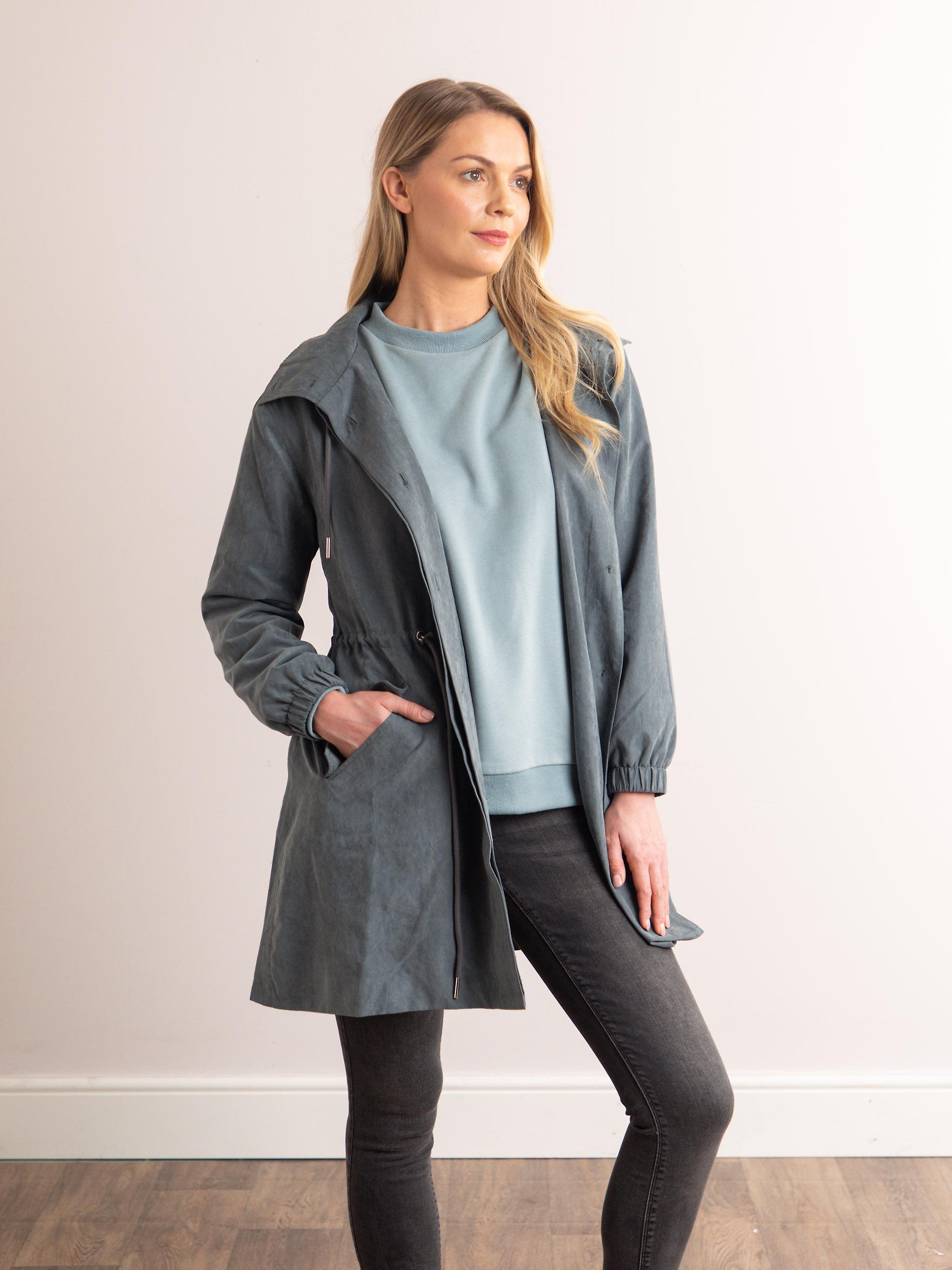 Pax Coat in Dusty Blue