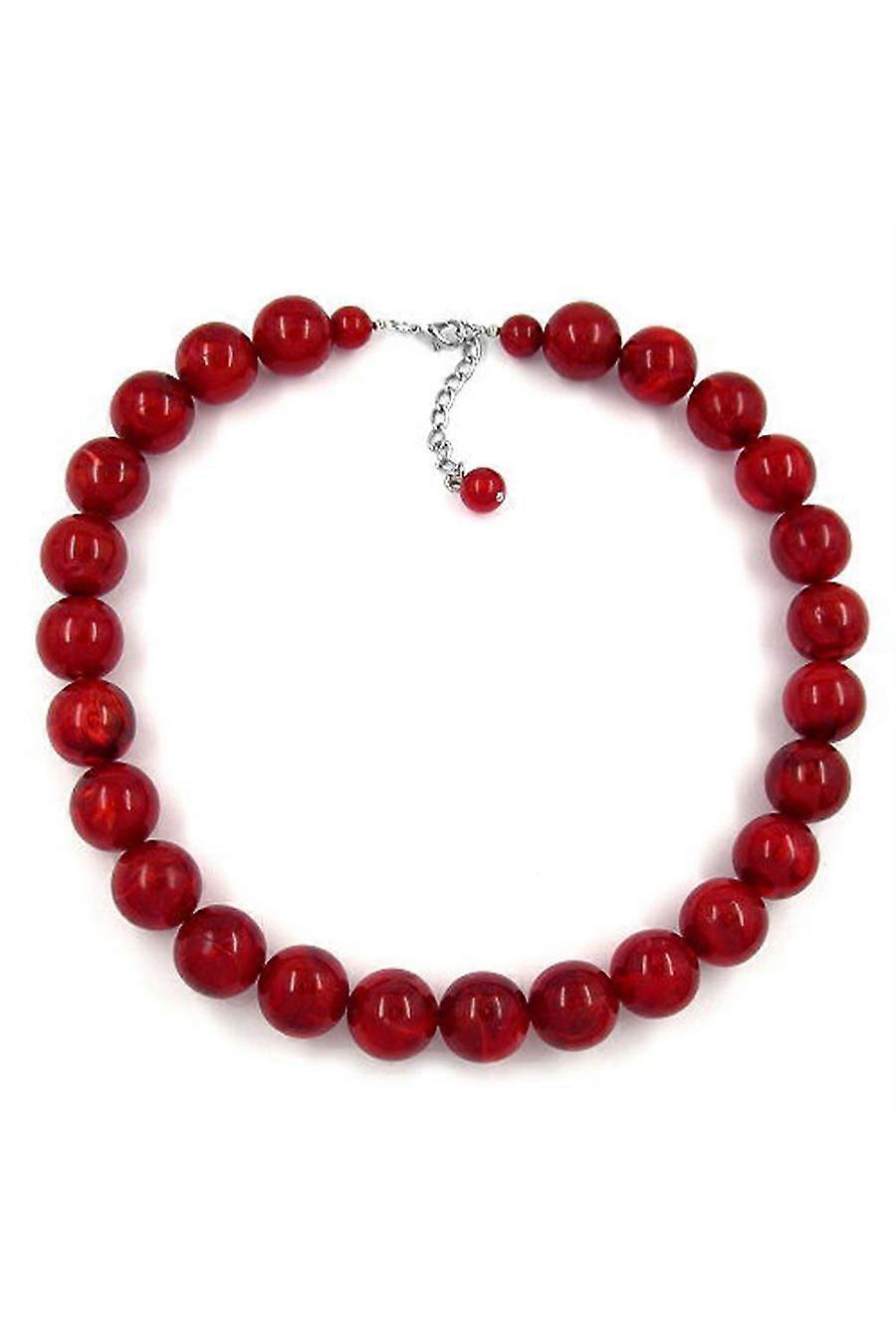 Necklace Beads 18mm Dark-red - Gl02350