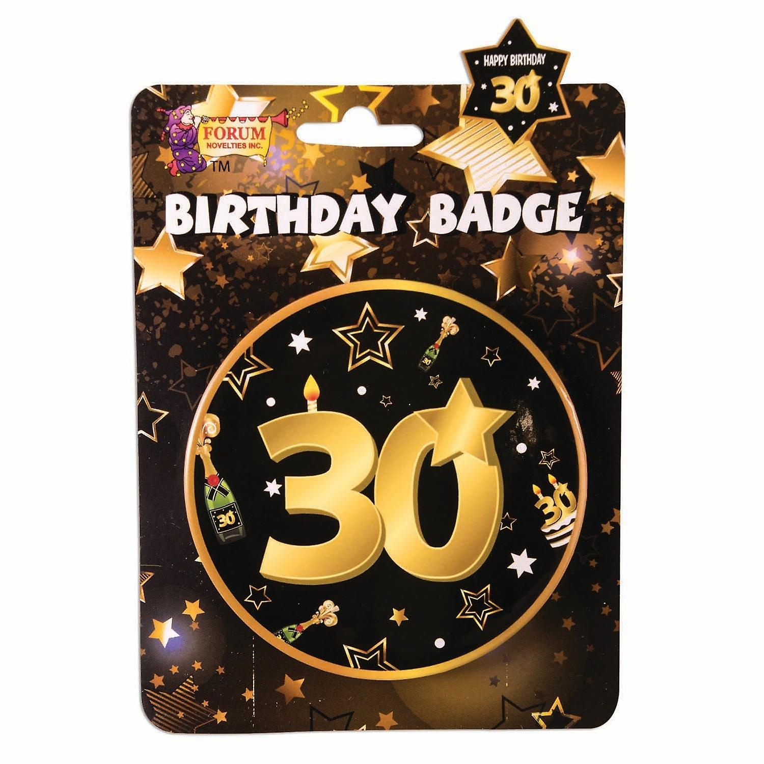 30Th Birthday Badge X81649