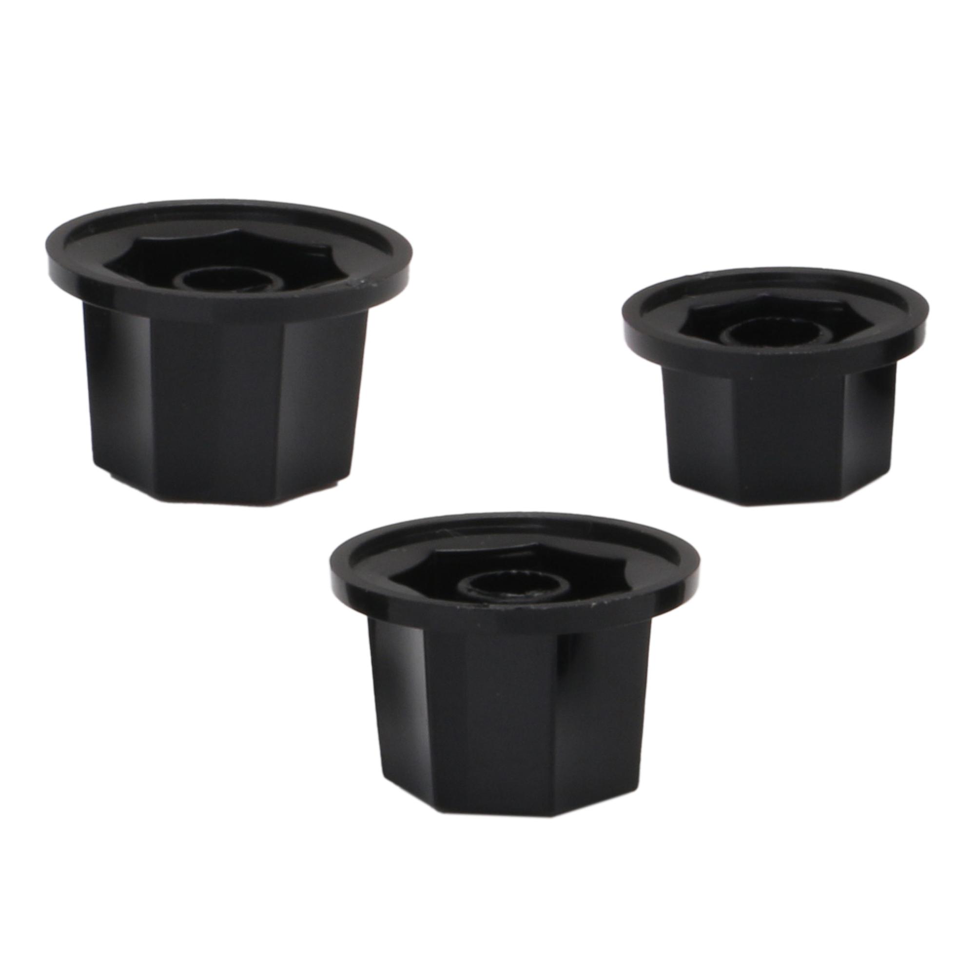 3x VINTAGE STYLE KNOBS FOR Electric BASS ETC