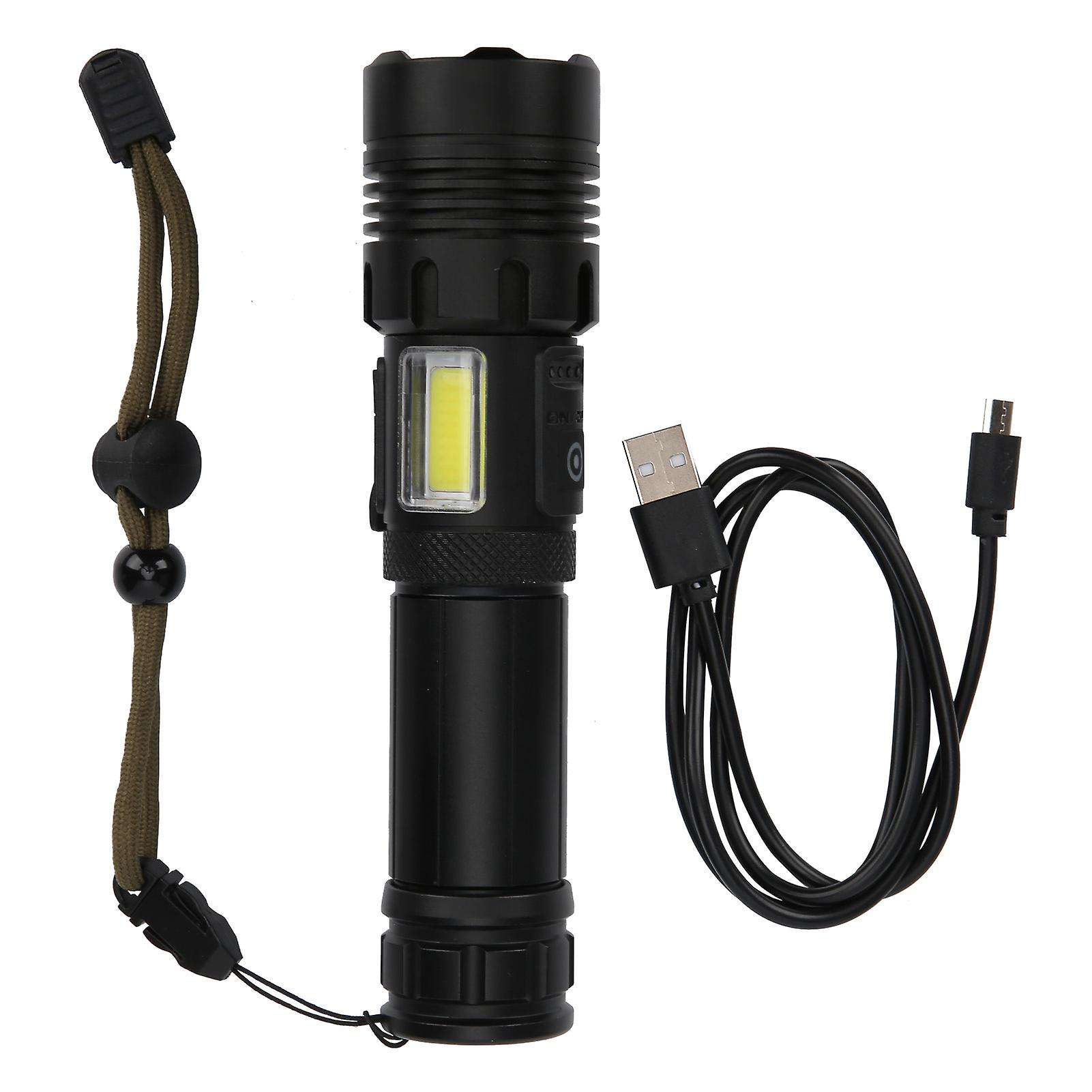 Outdoor Emergency Flashlight LED Multifunction Waterproof Eletric Torch Aluminium Alloy