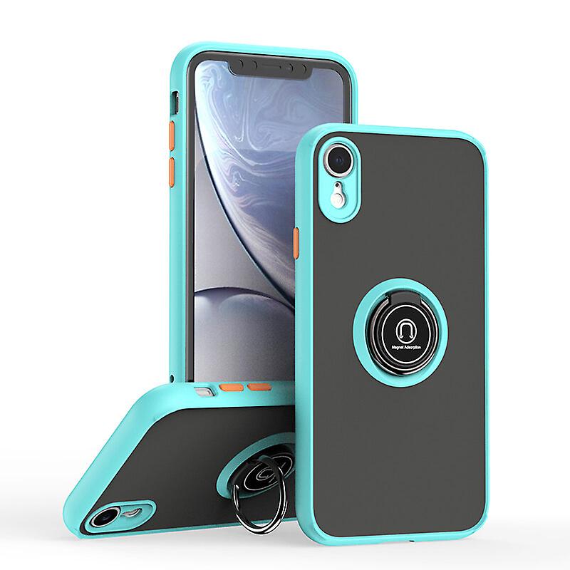 Magnetic Finger With Ring Holder Stand Cover Case for iPhone Xs Max