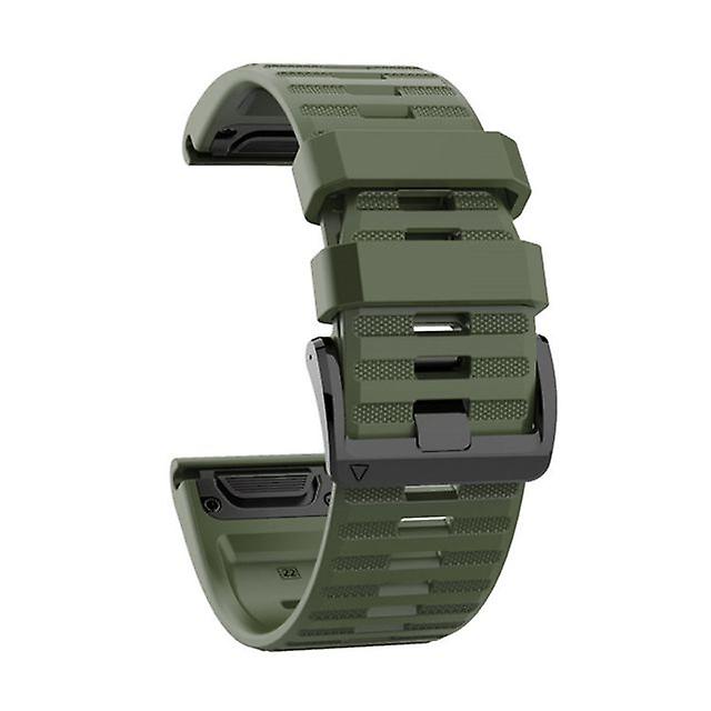 Silicone Replacement Watch Band For Garmin Fenix6 Fenix5 Green 22mm
