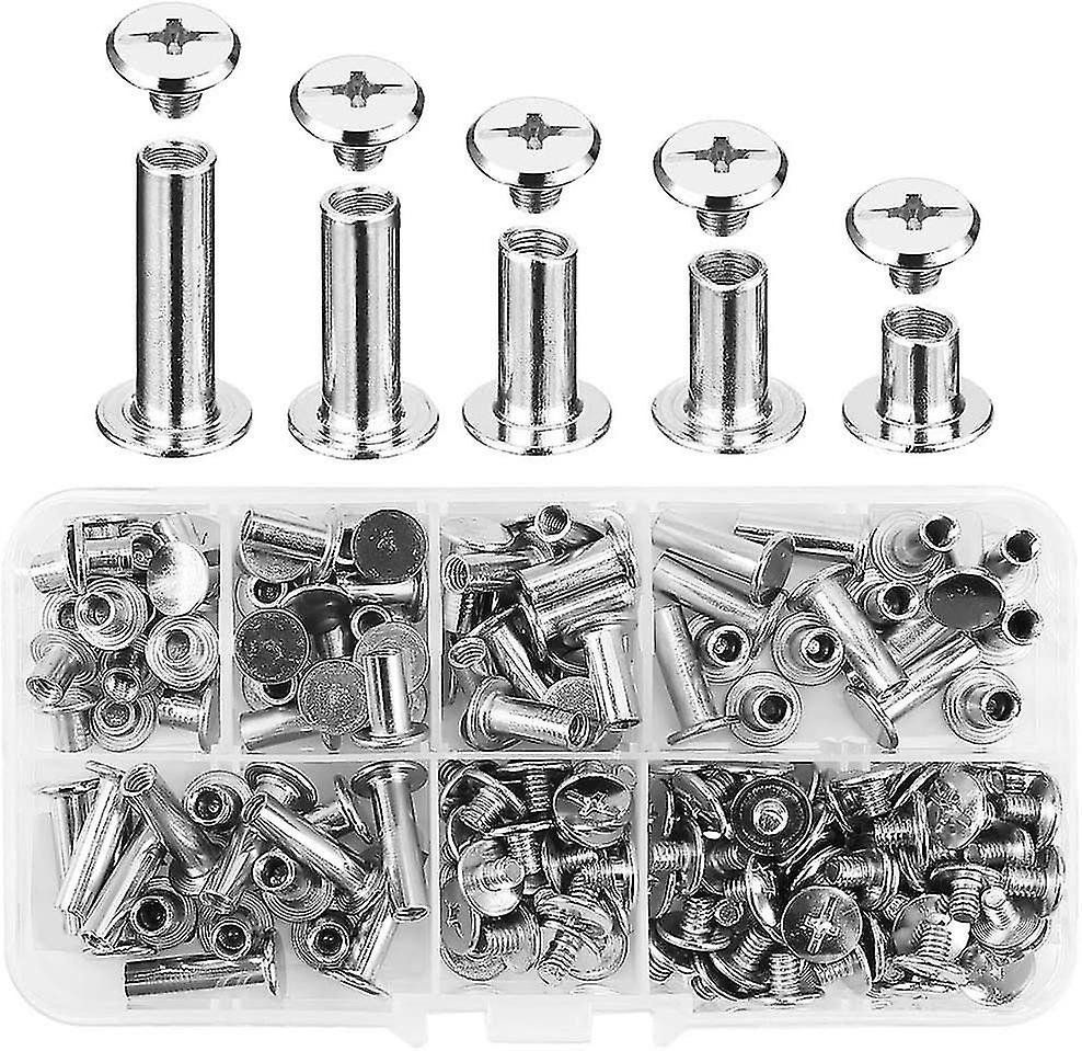Chicago Binding Screws Kit - 5 Sizes, 5mm - Nail Rivet - W