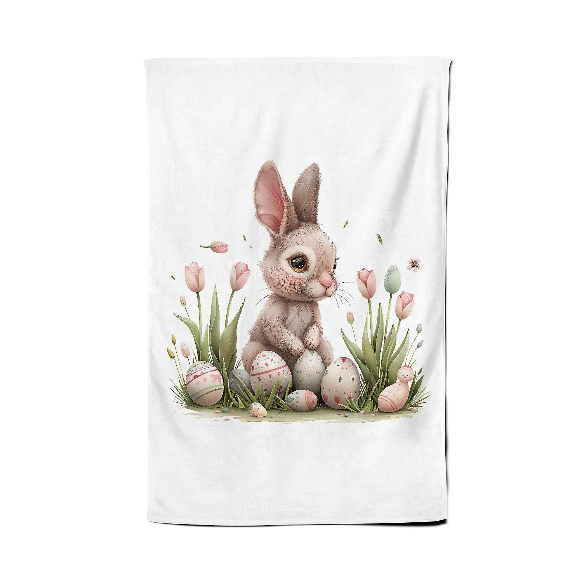 Sweet Easter Bunny Tea Towel