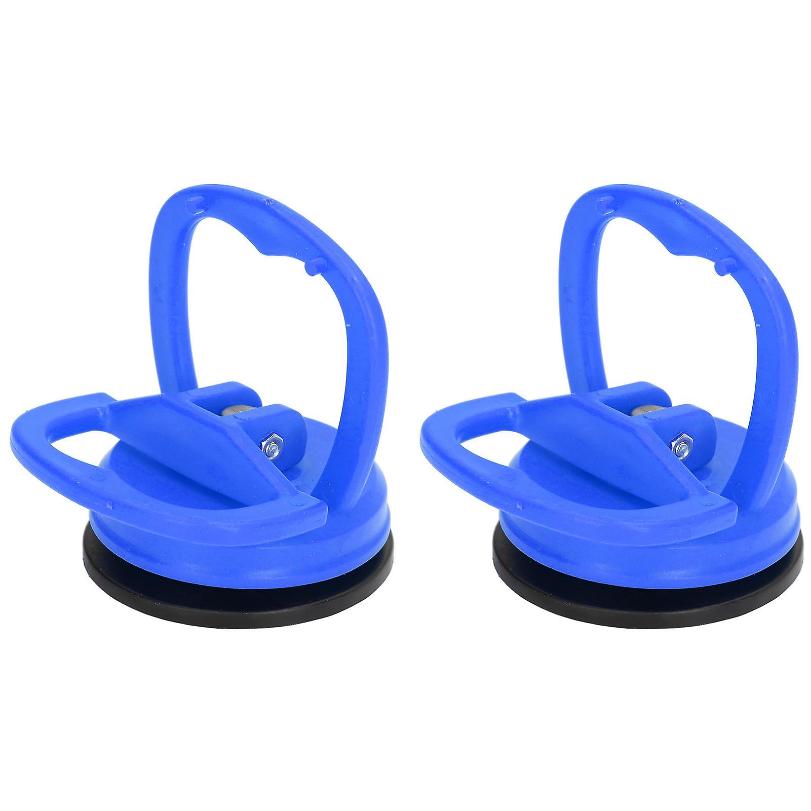 2pcs Suction Cup Puller Big Pull One Hand Buckle Suction Cup Lifter for Ceramic Tile Car Shell Phone Disassembly ToolBlue