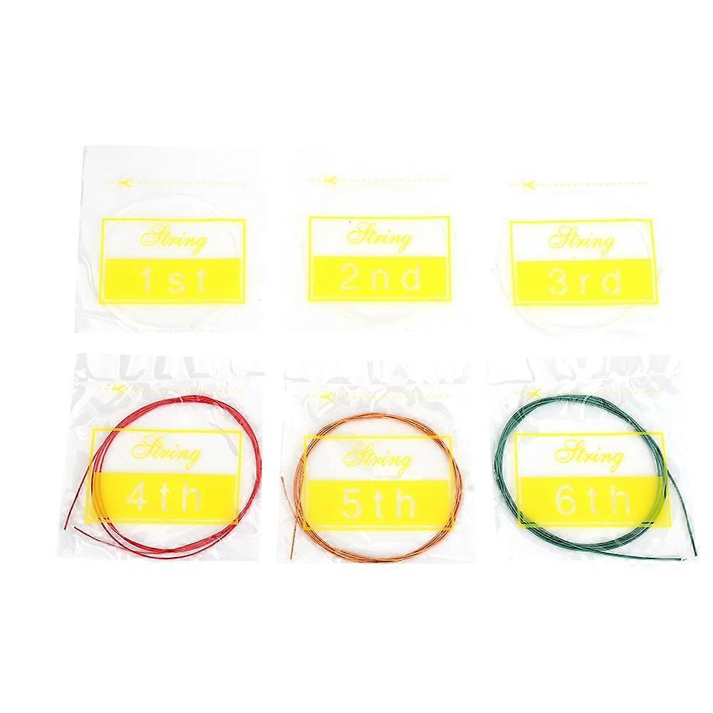 6pcs/Set Metal Nylon Strings Replacement Part Accessory for Classic Acoustic?Guitar 