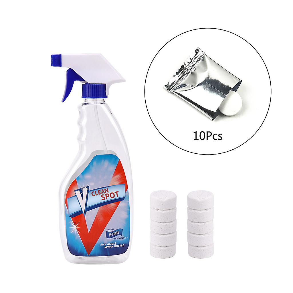 10pcs/set Multifunctional Effervescent Spray Cleaner Clean Spot with Bottle
