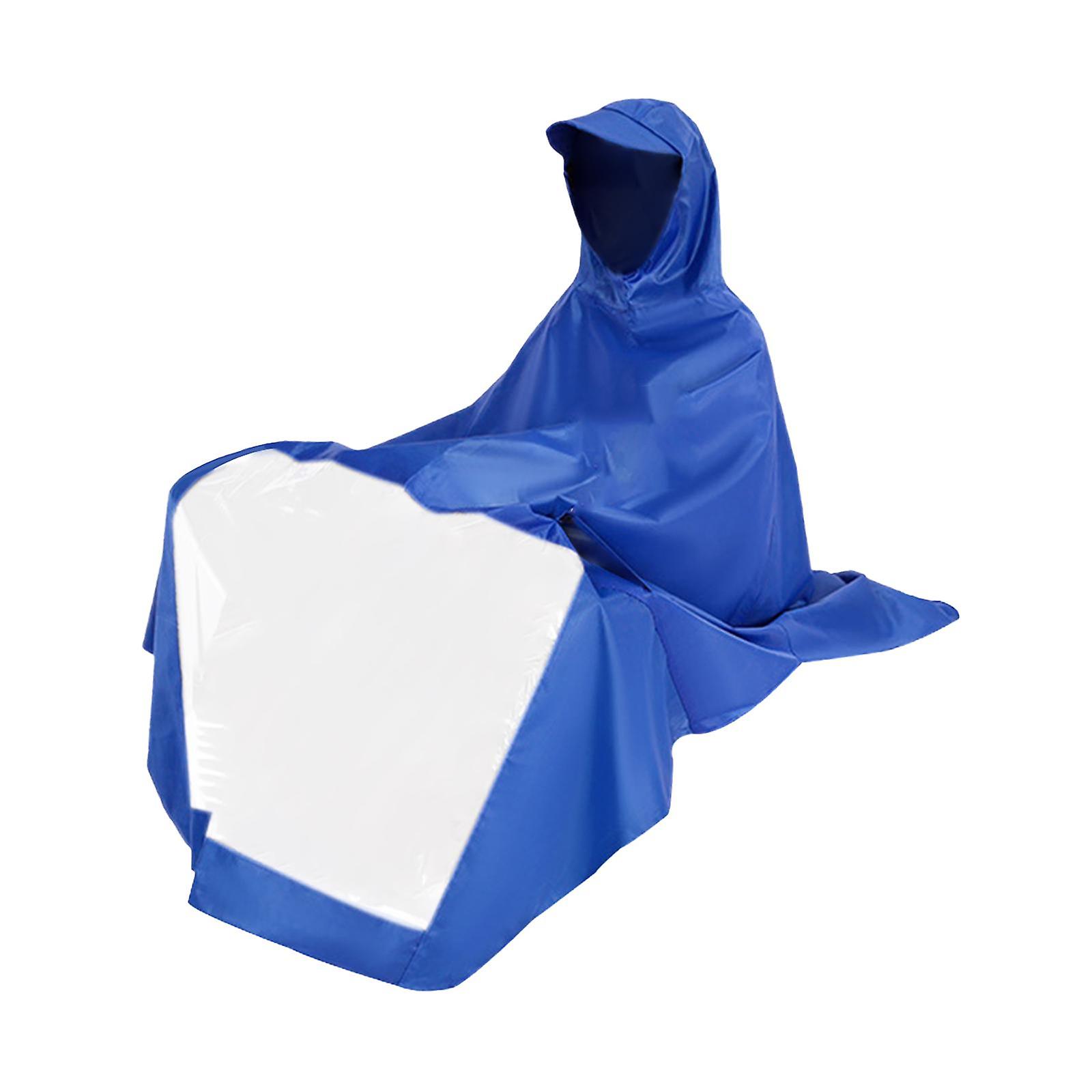 Rain Poncho with Hood Pullover Portable Reusable Lightweight Riding Raincoat