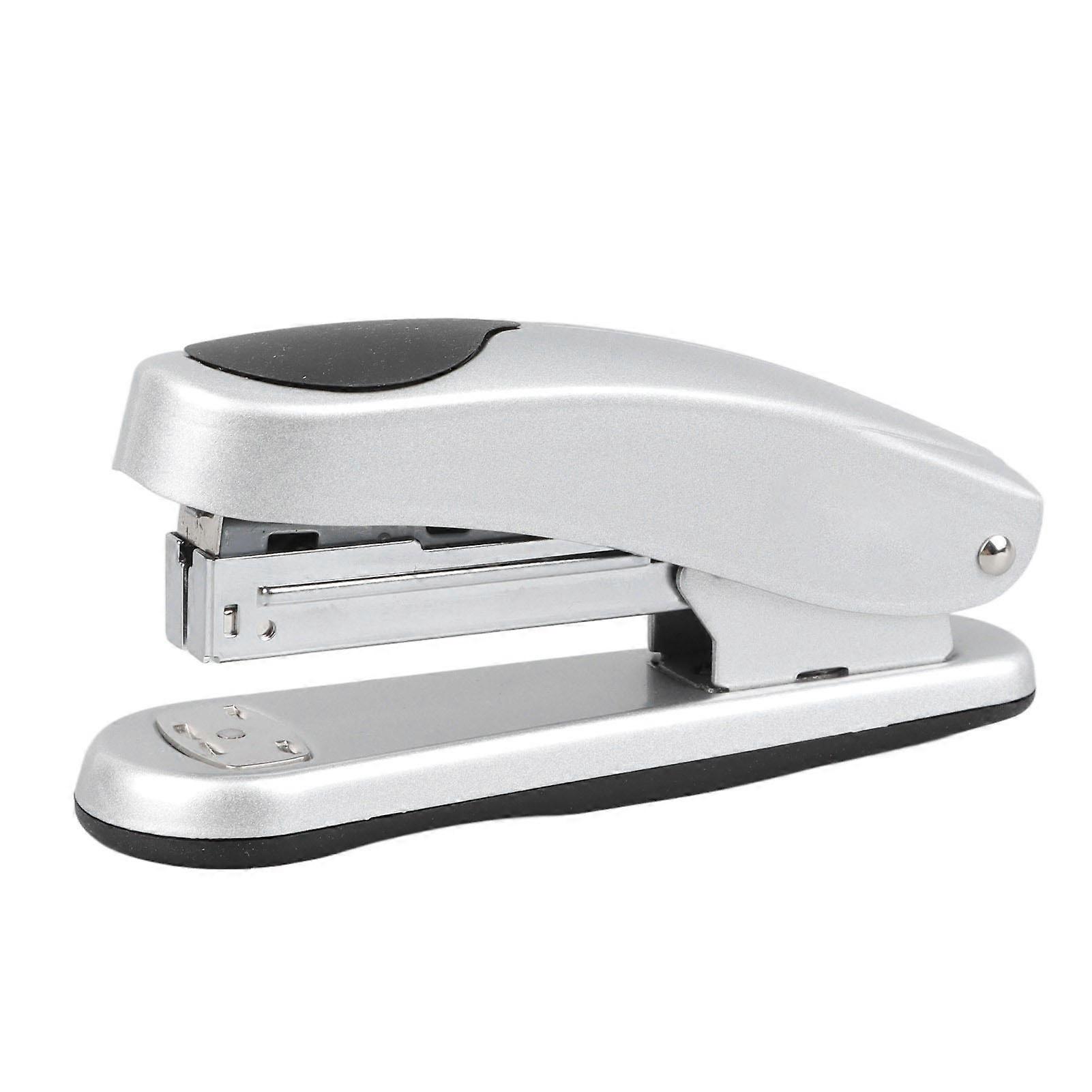 Metal Stapler 20 Sheets Capacity Portable Labor Saving Desktop Stapler for Office School Home Silver