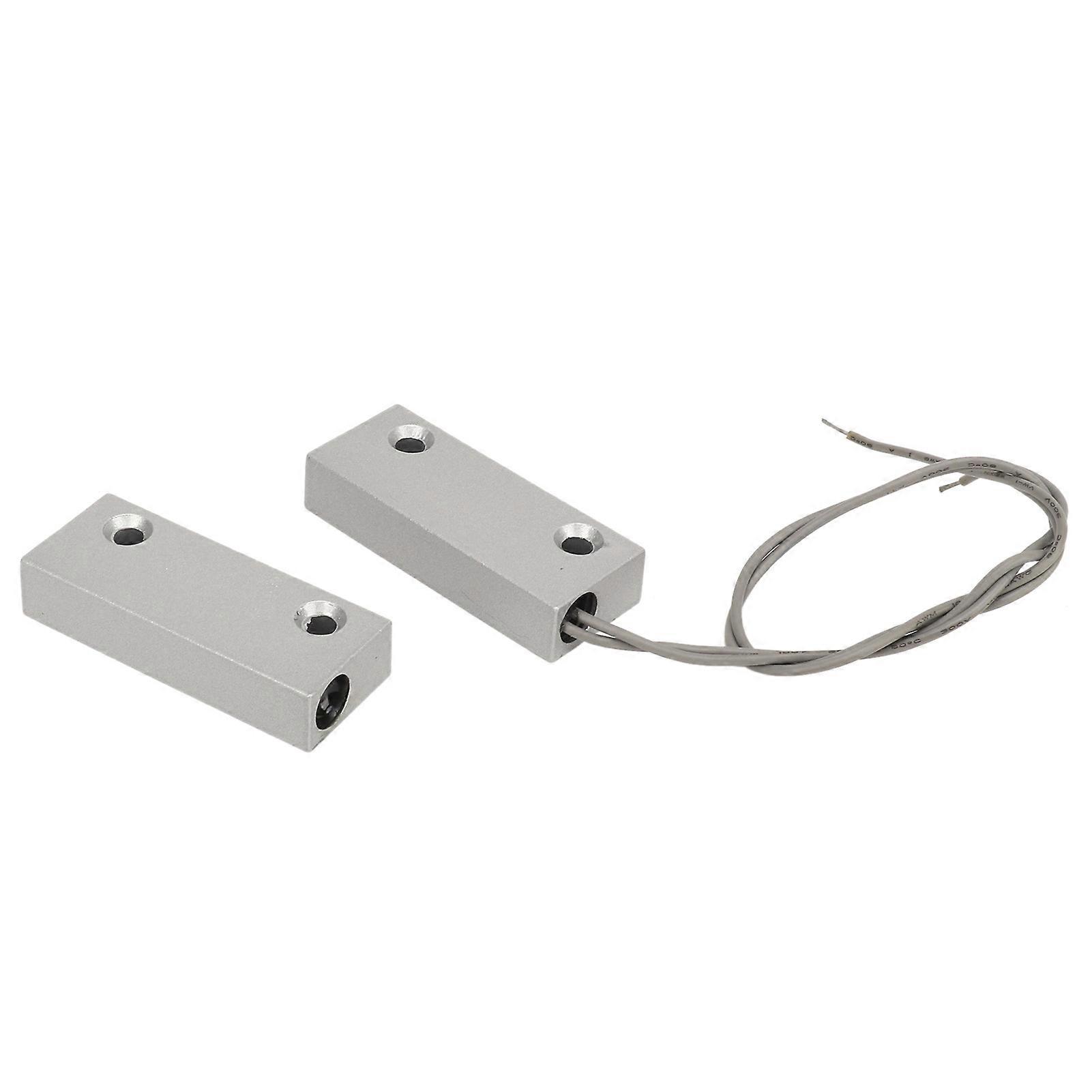 10w מתג קנה מגנטי סגסוגת אבץ מגיב חיישן מגע חלון דלת NC למוסך חנות מחסן 100V